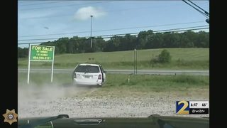 Driver hops curbs, speeds through parking lots during lunchtime police chase